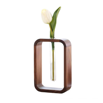 Elegante Holzvase -Vase -Holz -Vase -Dekoration